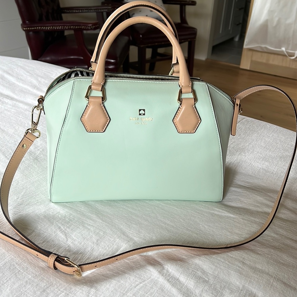 Teal Kate Spade satchel
